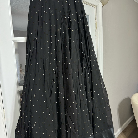 Black cape style lengha without cape - Picture 10 of 10